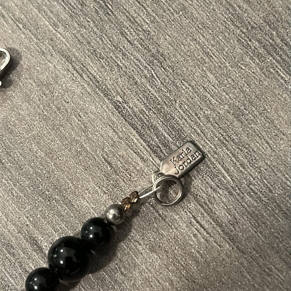 Karla Jordan Statement Piece Necklace #318. Abalone Shell - Picture 7 of 8